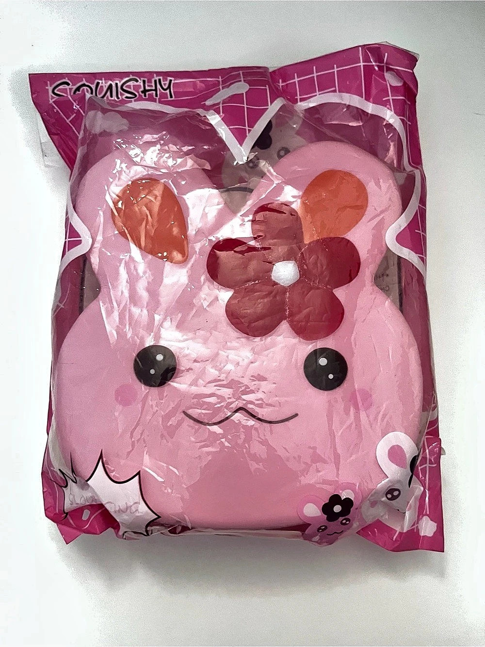 Pink & Red bunny squishy